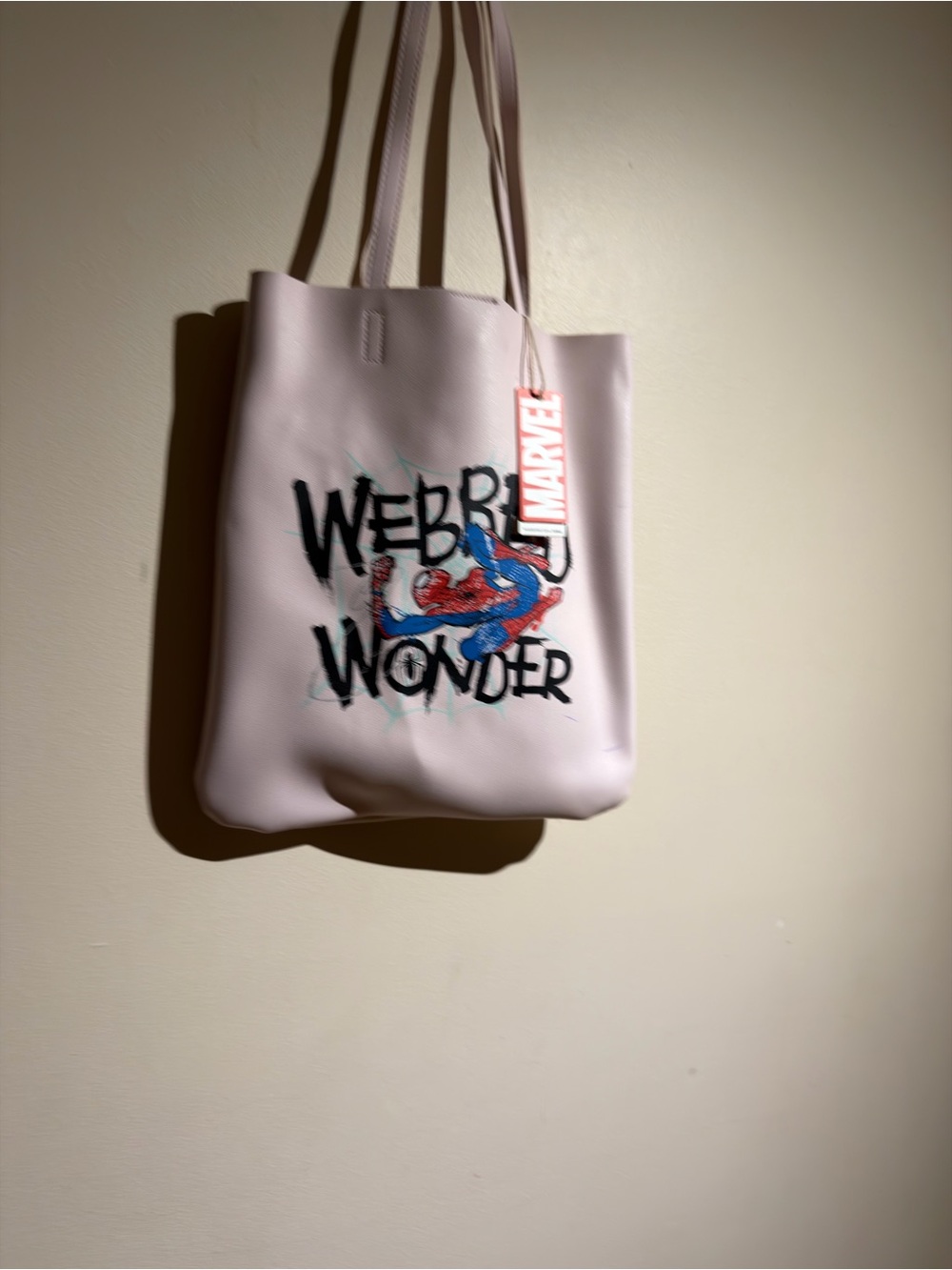 Marvel – Shoulder Bag – Spider Man Pink Tote with Webbed Wonder Graphic - Picture 4 of 7